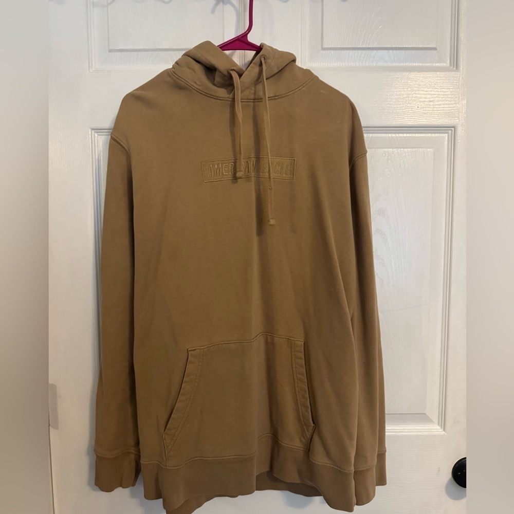 American Eagle Outfitters Men's Brown Hoodie Size Large Tall